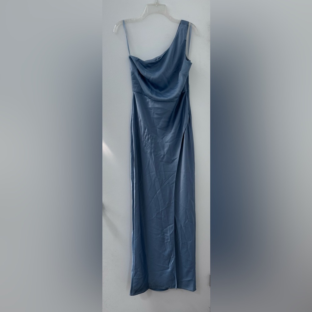 BHLDN Dylan Dusty Blue Dress